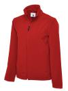 UC612  Full Zip Soft Shell Jacket Red colour image